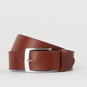 NEW Premium Quality Leather Belt Dark Cognac Brown